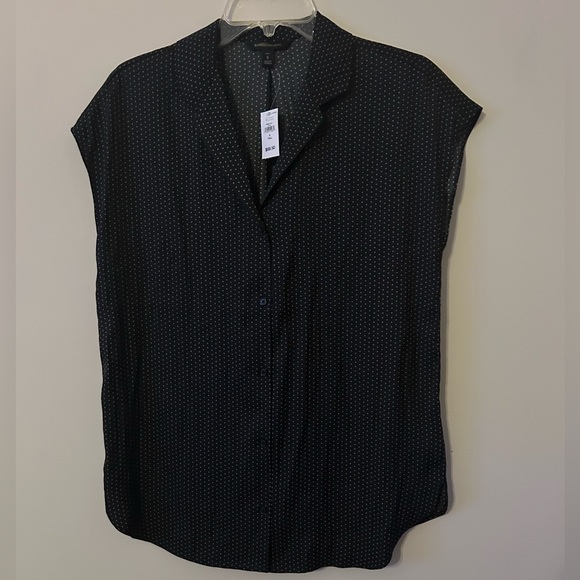 Banana Republic Tops - Banana Republic Black Polka Dot Top Size ST Small Tall NWT